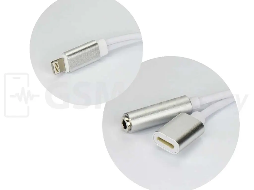 Adaptér Apple Lightning na Lightning + 3,5mm Jack