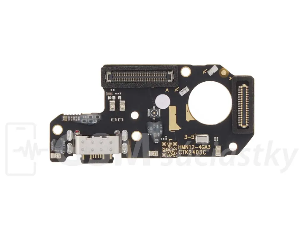 PCB deska nabíjení Xiaomi Redmi Note 12 4G nabíjecí konektor, mikrofon