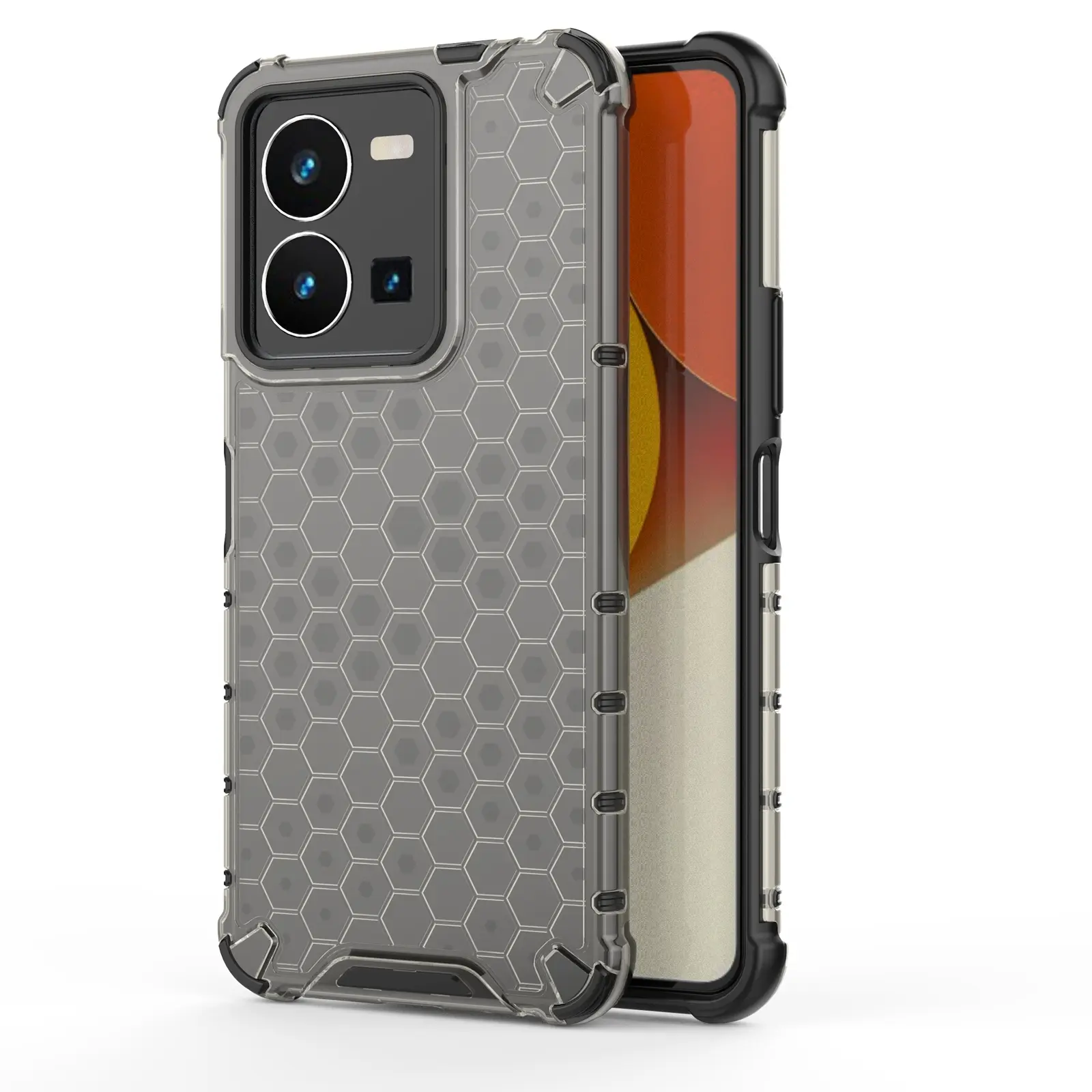 Honeycomb ochranný zadní kryt pro Vivo Y35 Transparent 1