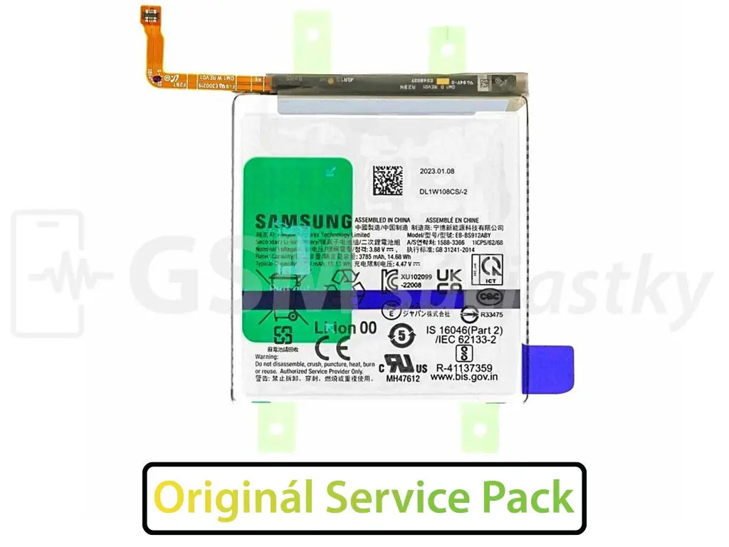 Baterie Samsung Galaxy S23, S911 EB BS912ABY Originál