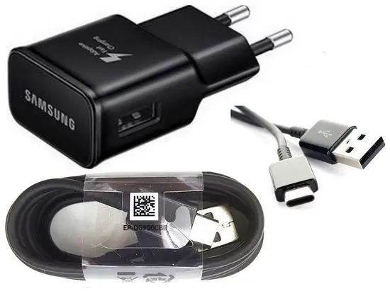 Originální síťová nabíječka Samsung + USB kabel typ C
