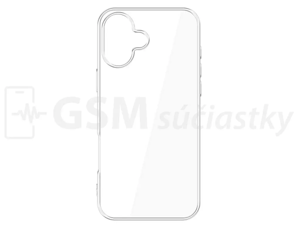 Průhledné silikonové pouzdro Apple iPhone 16