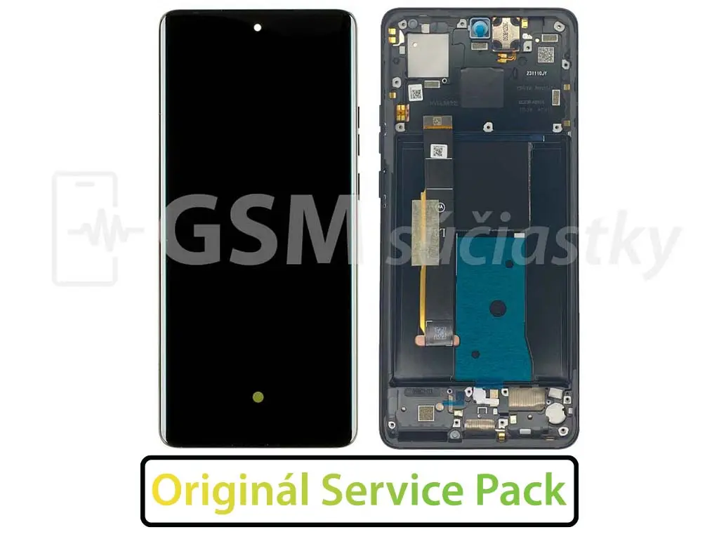 Motorola Edge 40 LCD displej + dotykové sklo a rám Originál
