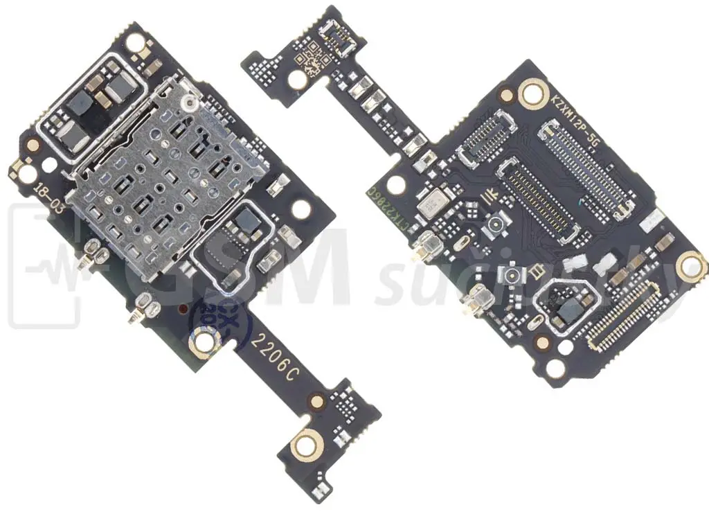 Deska SIM karty Xiaomi 12 Pro mikrofon, čtečka SIM