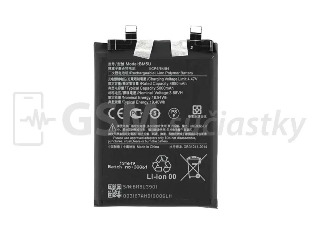 Baterie Xiaomi Redmi Note 13 Pro+ BM5U