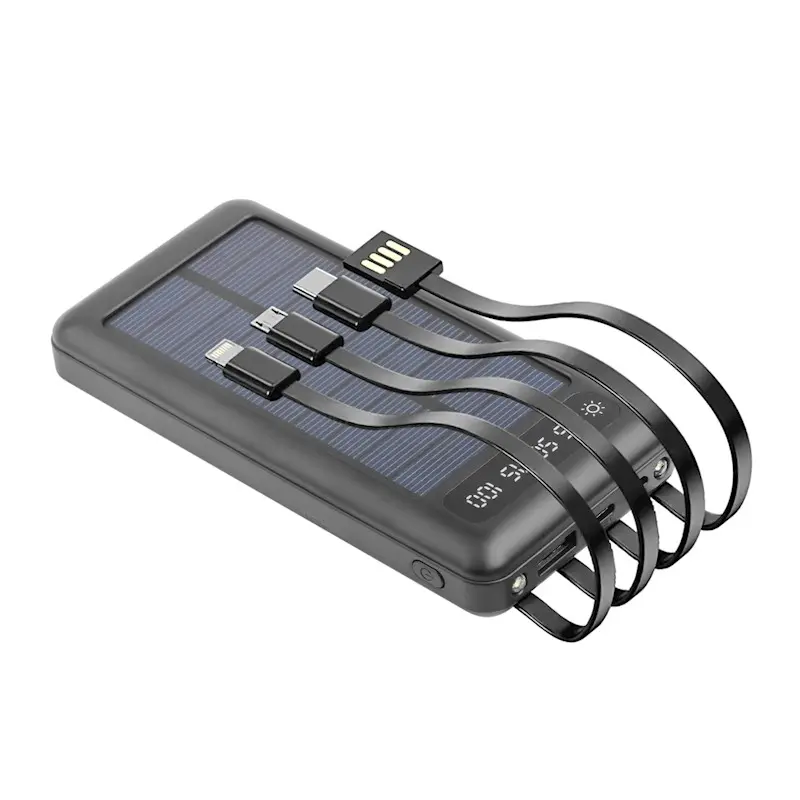 Solární powerbanka Setty SLR 100 10000 mAh černá 1