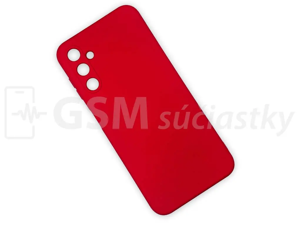 Silikonový kryt na mobil Samsung Galaxy A14 4G, A14 5G, červený