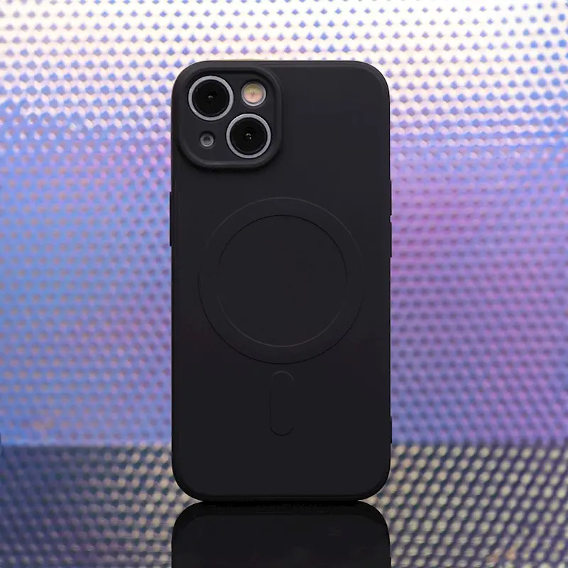 Silikonový kryt s magnetickým nabíjením Samsung Galaxy A35 5G, Černý