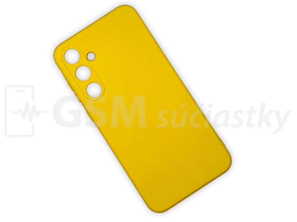 Silikonový kryt na mobil Samsung Galaxy A35 5G, žlutý