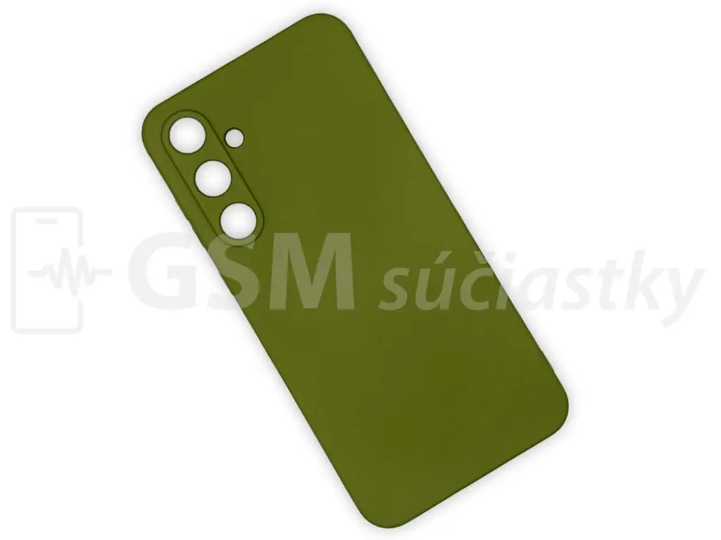 Silikonový kryt na mobil Samsung Galaxy A55 5G, zelený