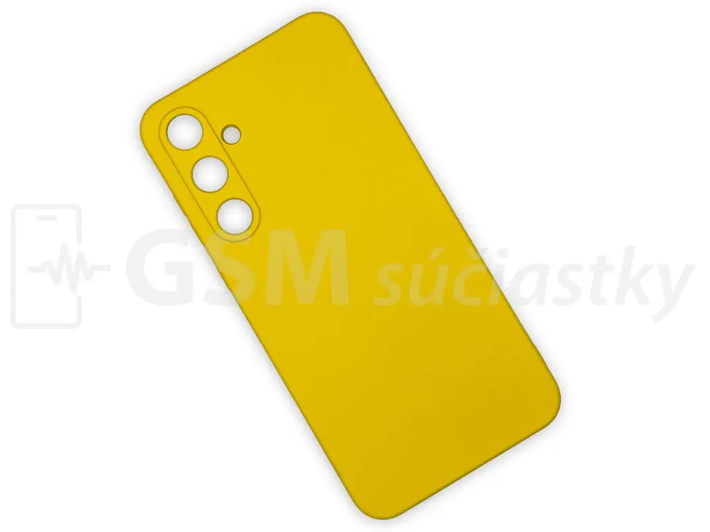 Silikonový kryt na mobil Samsung Galaxy A55 5G, žlutý