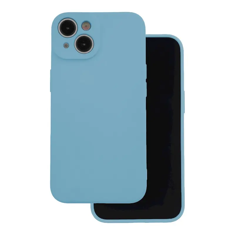 Silikonový kryt na mobil iPhone 13 Světle modrý 1