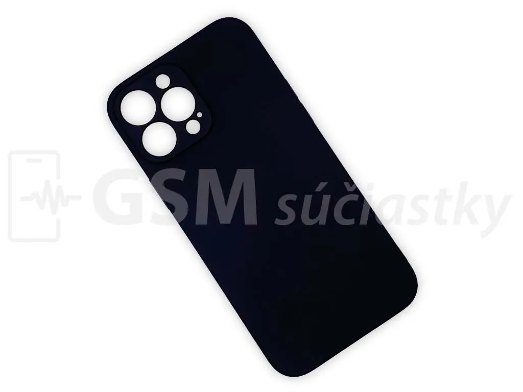 Silikonový kryt na mobil iPhone 13 Pro Max, Černý