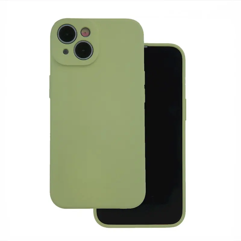 Silikonový kryt na mobil iPhone 13 Zelený