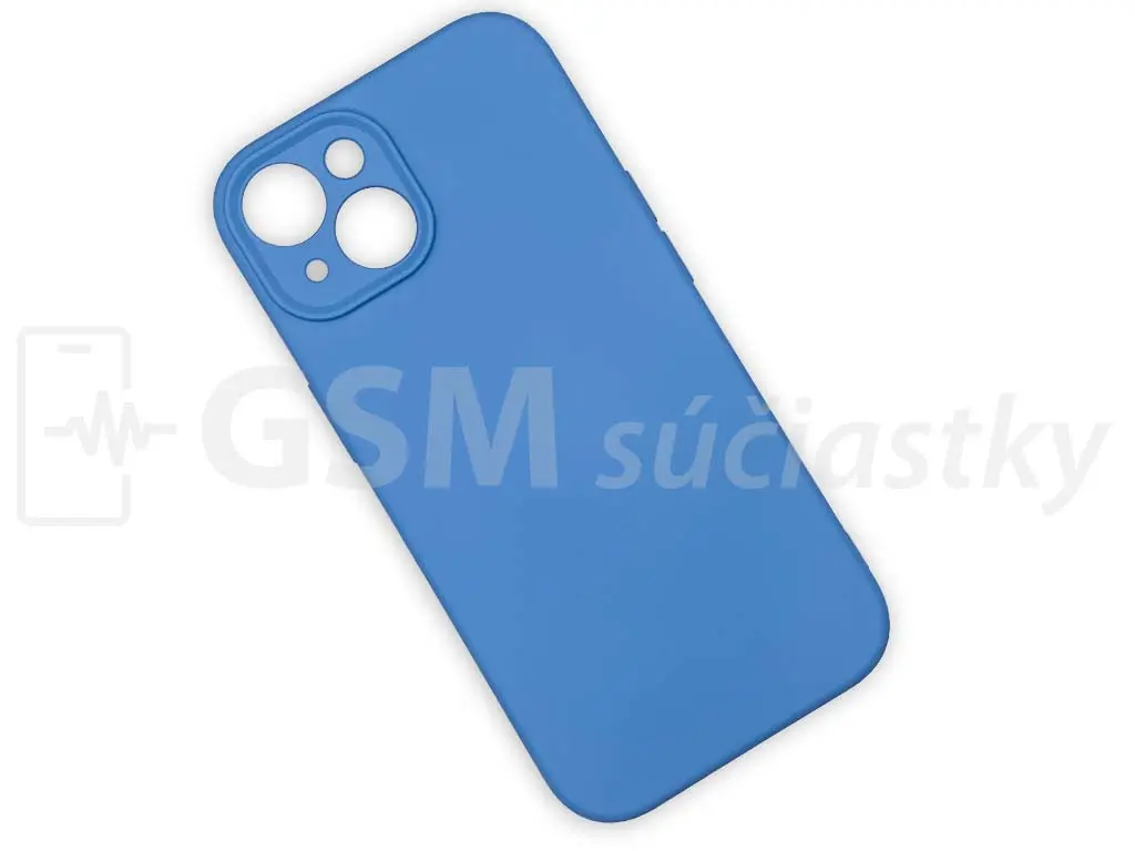 Silikonový kryt na mobil iPhone 15, Světle modrý