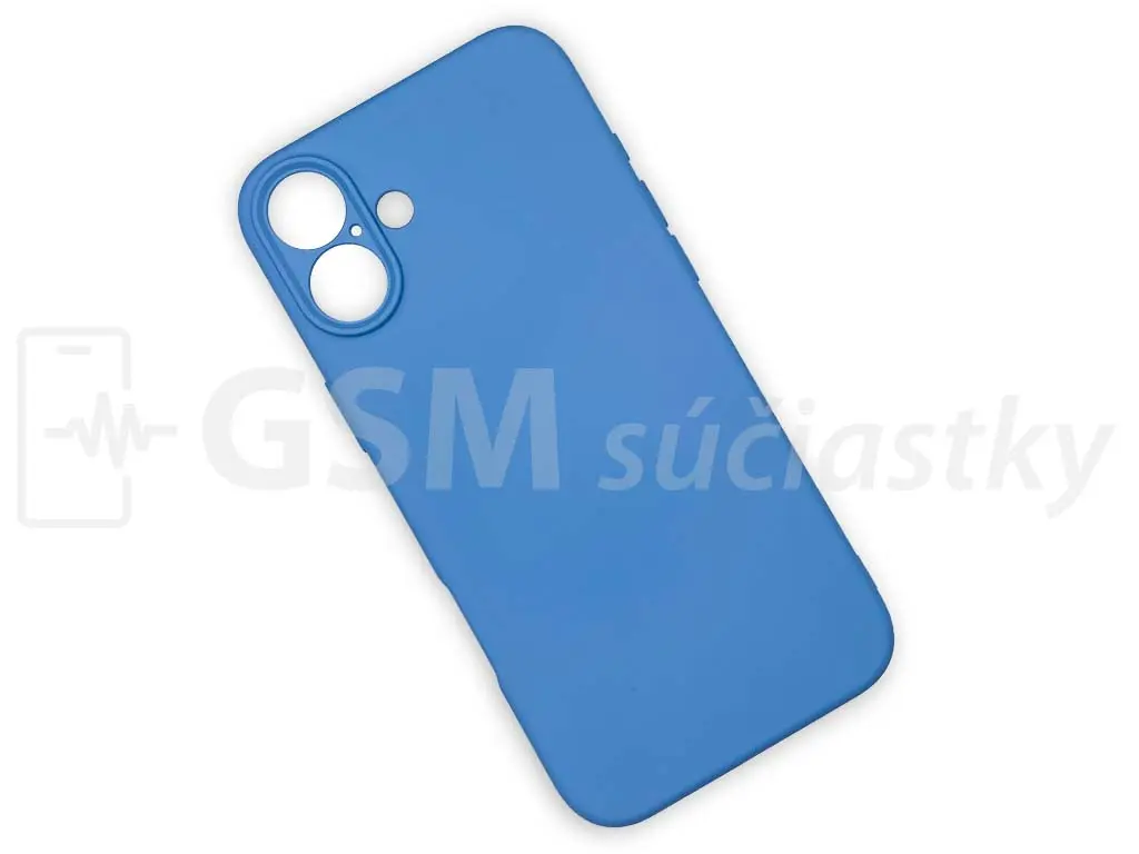 Silikonový kryt na mobil iPhone 16 Plus, Světle modrý