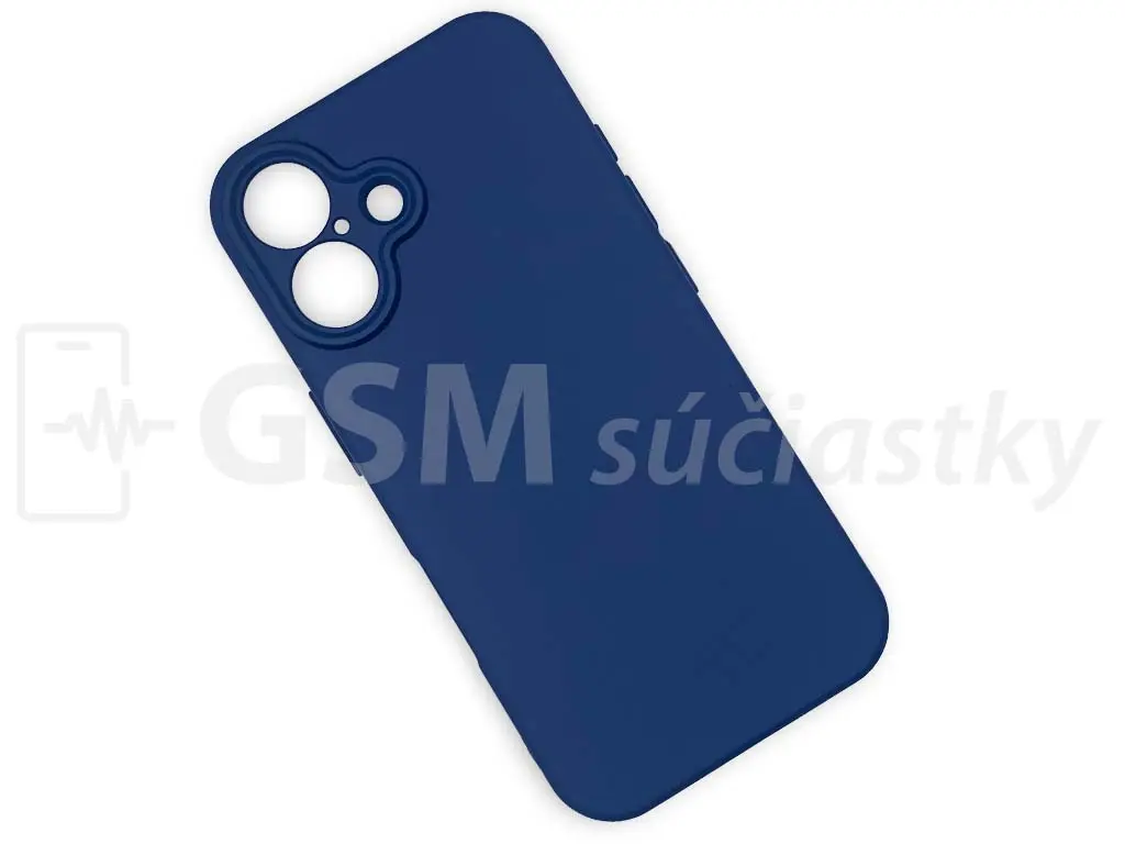 Silikonový kryt na mobil iPhone 16, modrý