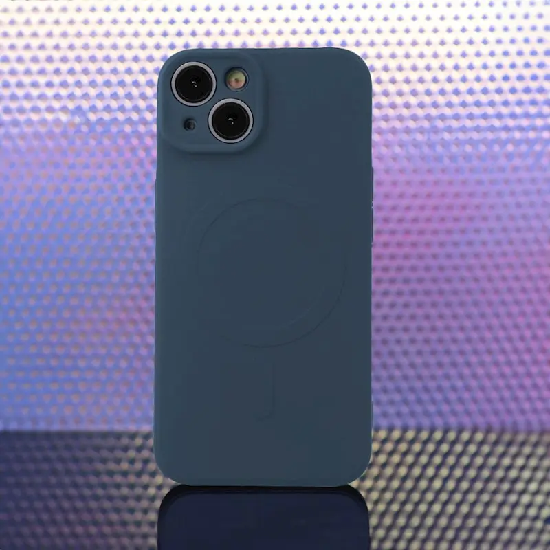 Silikonový kryt s magnetickým nabíjením Apple iPhone 16 Pro Max, modrý