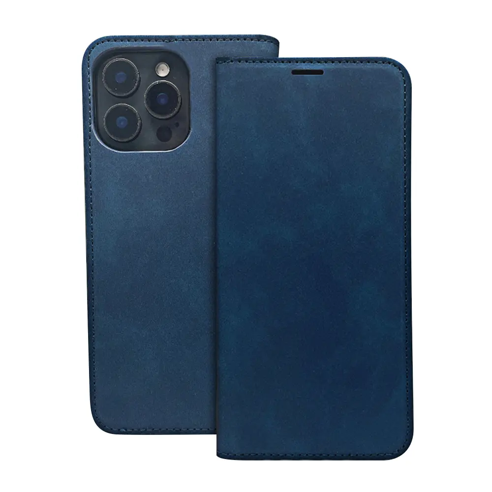Knižní kryt iPhone 16 Plus modrý