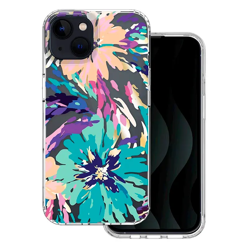 Silikonové pouzdro s obrázkem Apple iPhone 16 Pro Květiny Splash 1