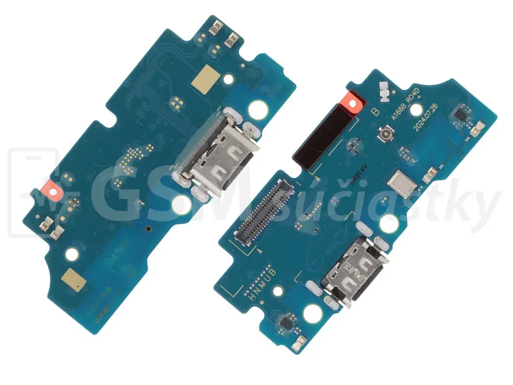 PCB deska nabíjení Samsung Galaxy A16 nabíjecí konektor, mikrofon