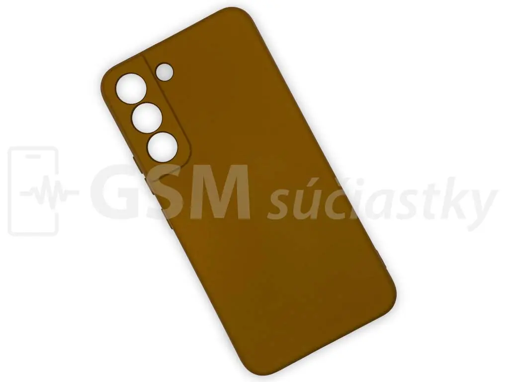 Silikonový kryt na Samsung Galaxy S22, hnědý