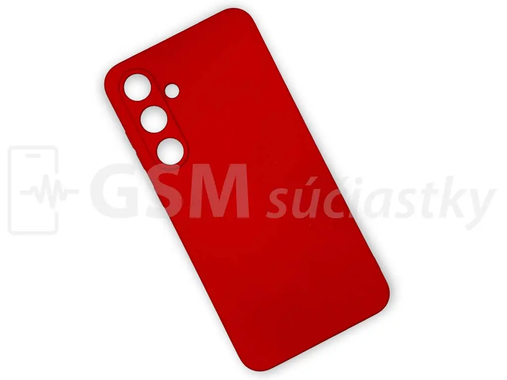 Silikonový kryt na Samsung Galaxy S24 FE, červený
