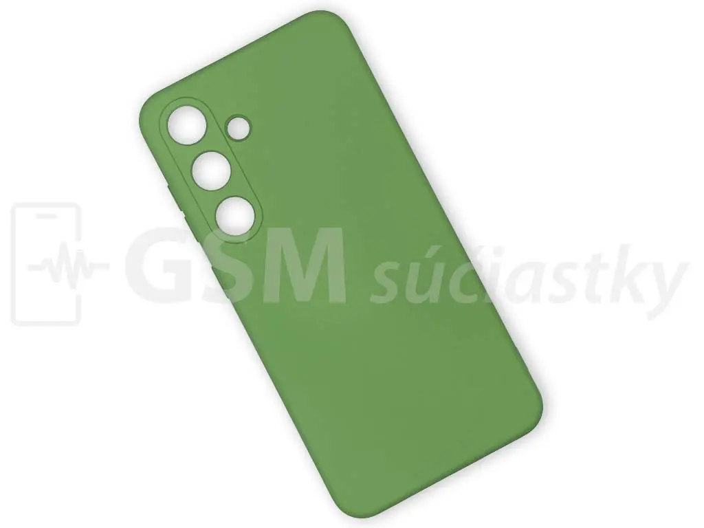 Silikonový kryt na Samsung Galaxy S24 5G, zelený