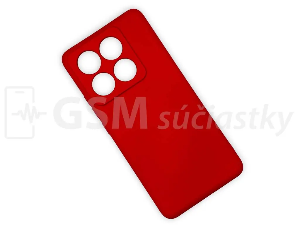 Silikonový kryt na mobil Xiaomi 14T Pro, Červený