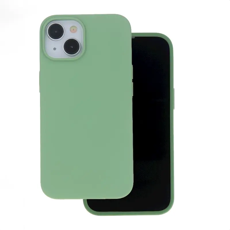 Silikonový kryt na mobil iPhone 13 Pro světle zelený 1