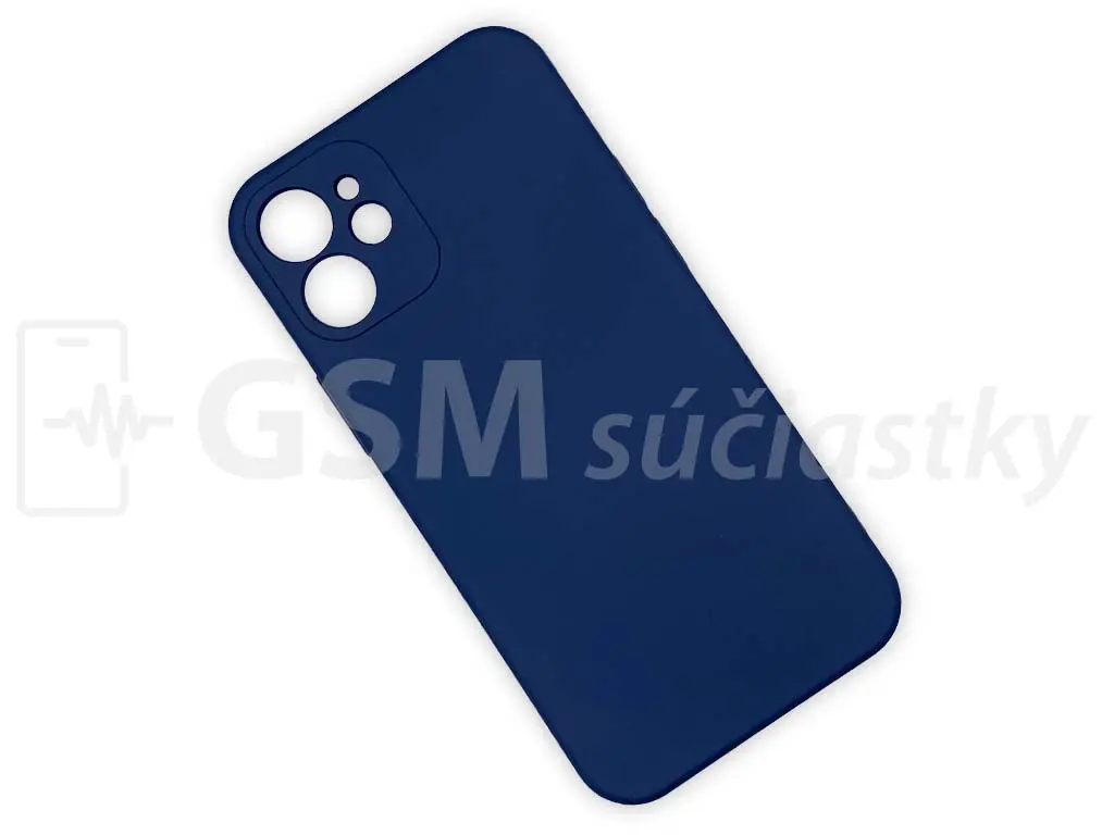 Silikonový kryt na mobil iPhone 12 Mini modrý