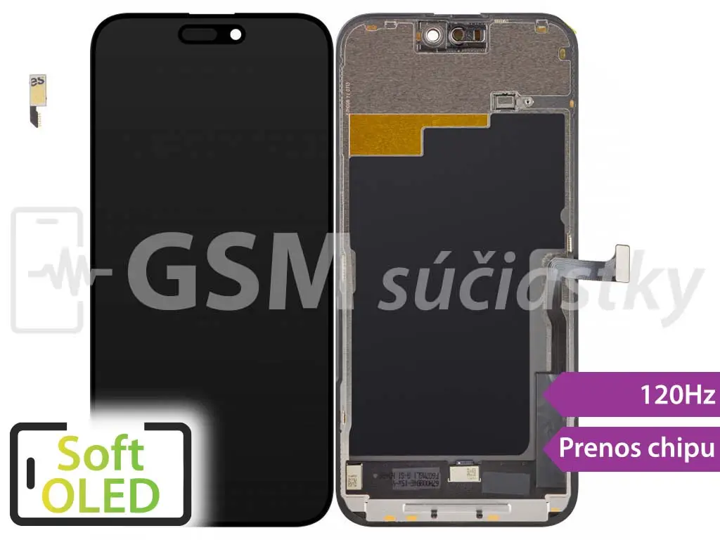 iPhone 15 Pro Max 120HZ LCD displej + dotykové sklo Soft OLED