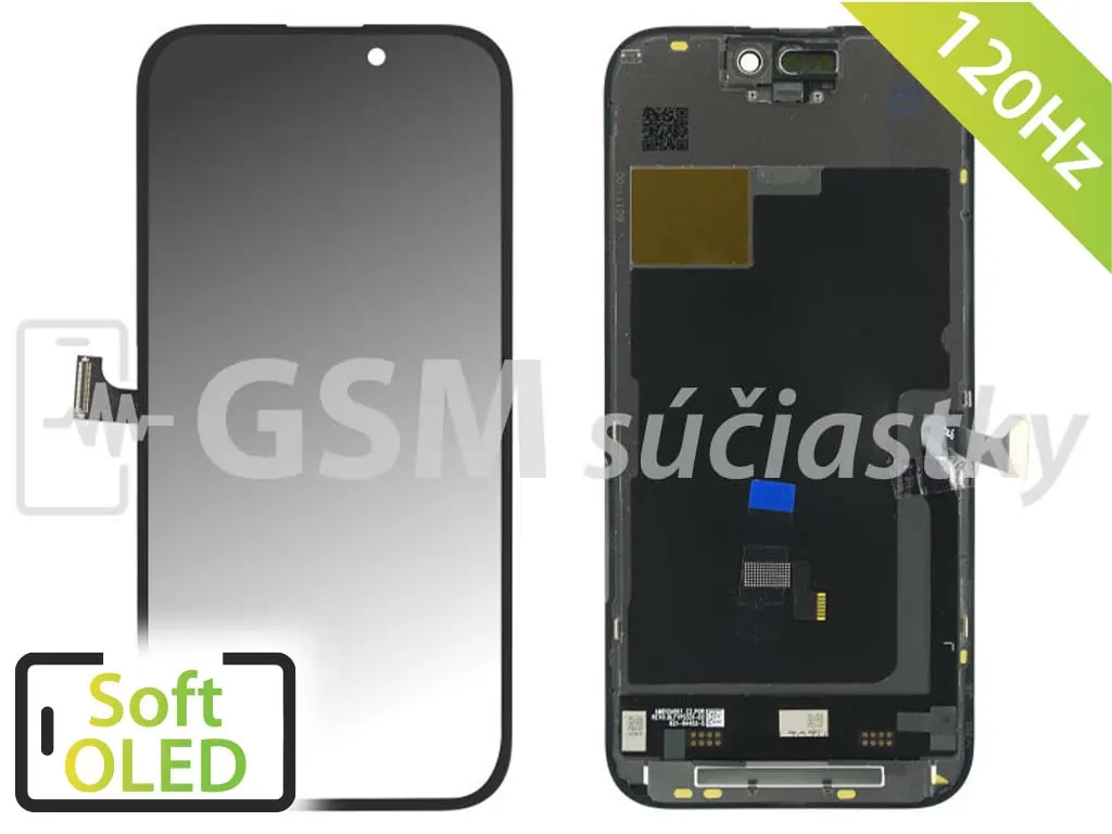 iPhone 15 Pro – 120Hz LCD displej + dotykové sklo – Soft OLED