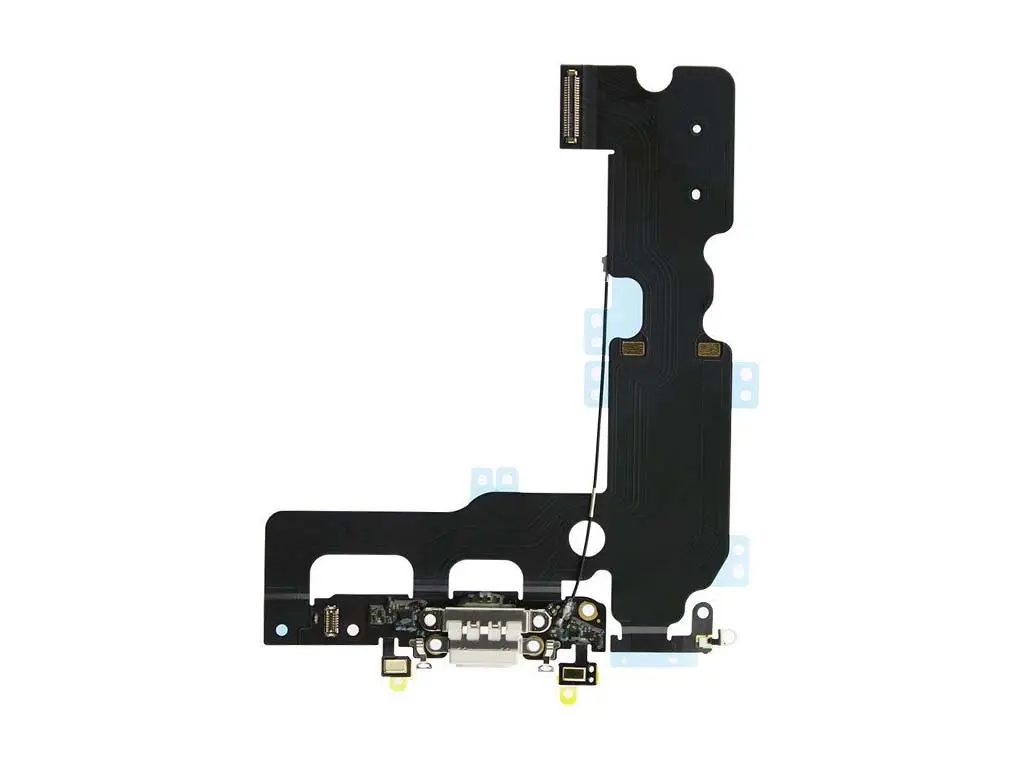 Flex kabel nabíjení iPhone 8 Plus nabíjecí konektor, mikrofon bílý