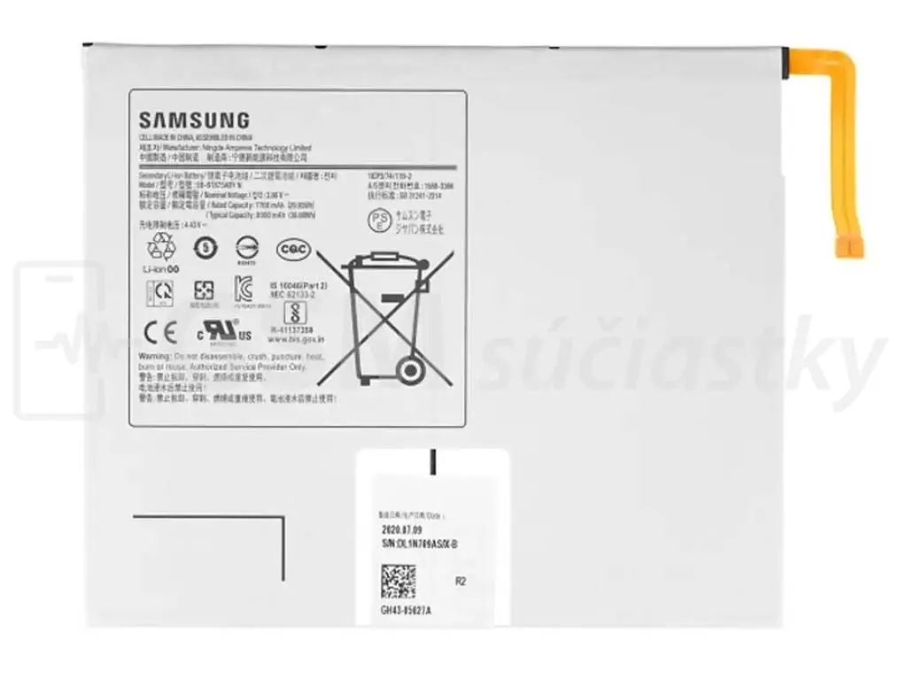 Baterie Samsung Galaxy TAB S7 EB BT875ABY