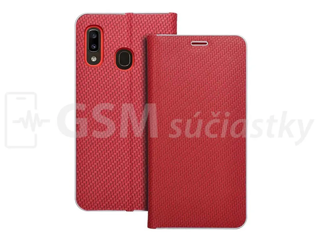 Knižní pouzdro Samsung Galaxy A20e, A202F, Červené 1