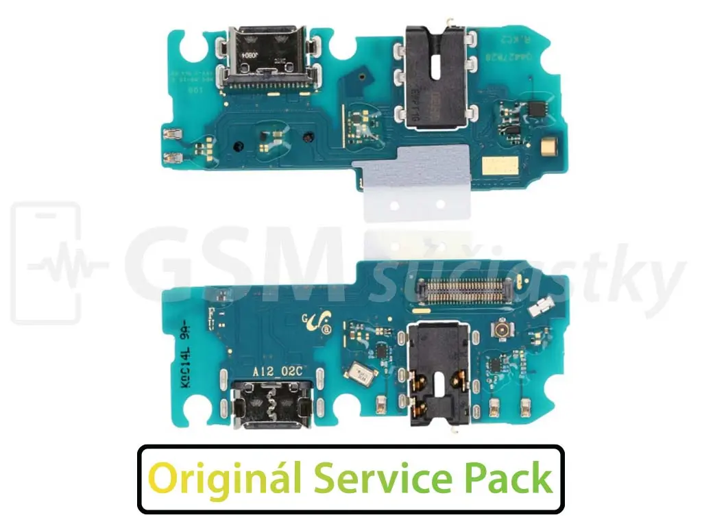 Deska nabíjení Samsung A125, M127 Galaxy A12, M12 nabíjecí konektor, mikrofon ORIGINÁL