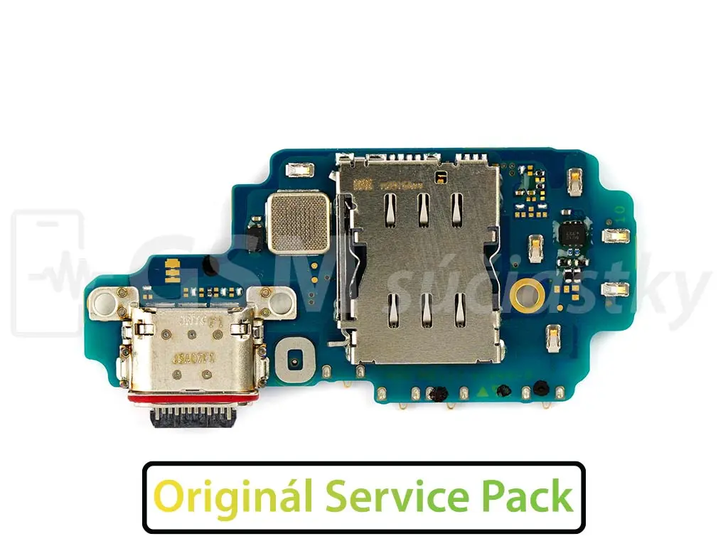 Deska nabíjení Samsung Galaxy S23 Ultra nabíjecí konektor, mikrofon Originál service pack