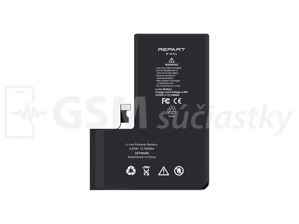 Baterie REPART iPhone 15 Pro