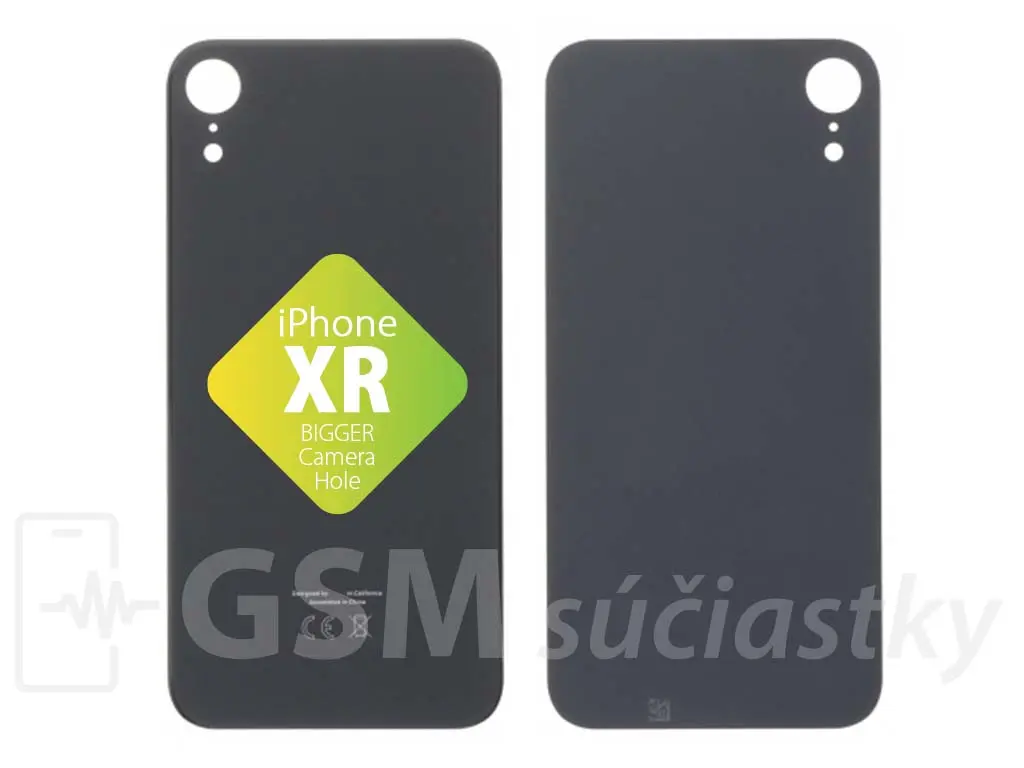 Apple iPhone XR Zadní sklo housingu Černé