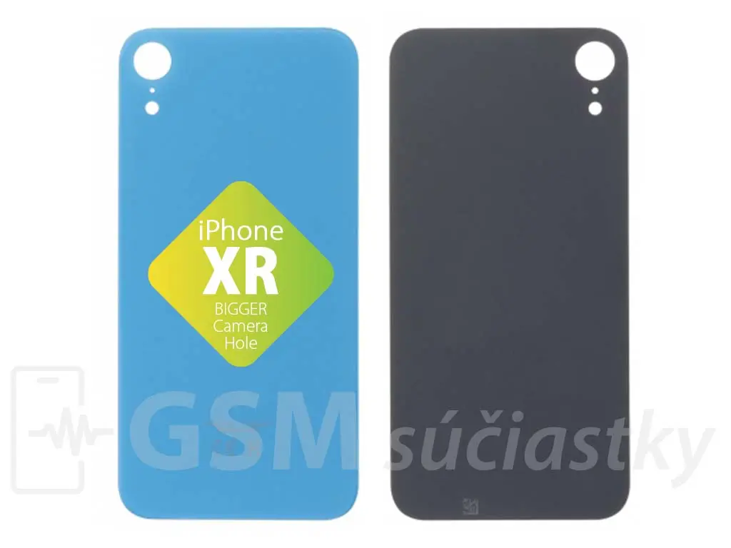 Apple iPhone XR Zadní sklo krytu světle modré