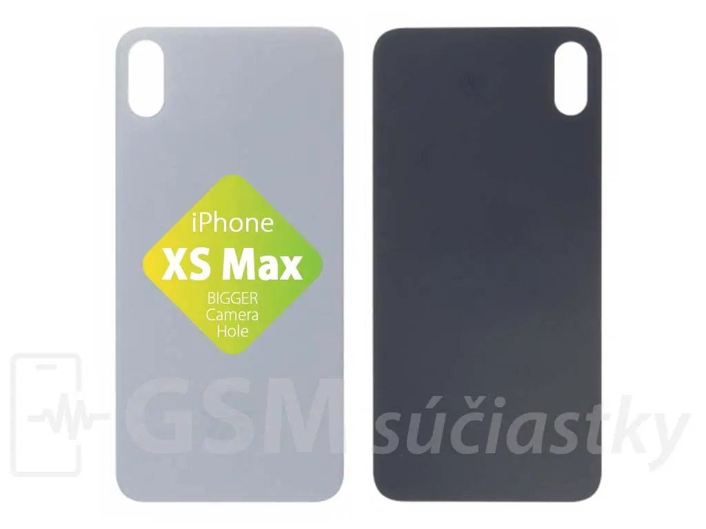 Apple iPhone Xs Max Zadní sklo housingu Silver