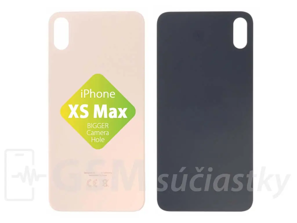 Apple iPhone Xs Max Zadní sklo housingu Gold