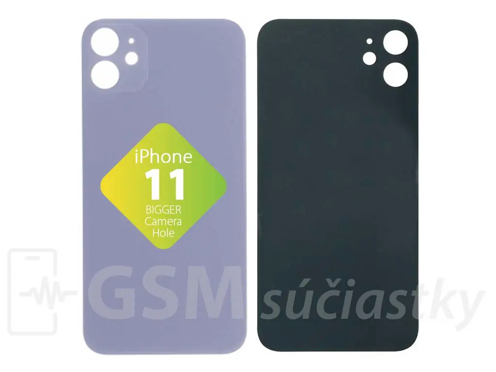 Apple iPhone 11 Zadní sklo housingu Fialové