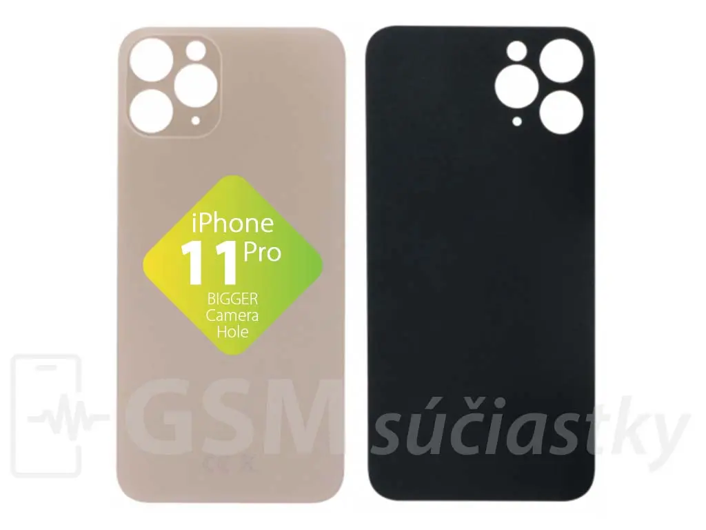 Apple iPhone 11 Pro Zadní sklo housingu Zlaté