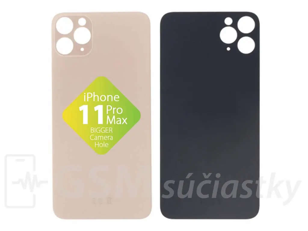 Apple iPhone 11 Pro Max Zadní sklo housingu Zlaté