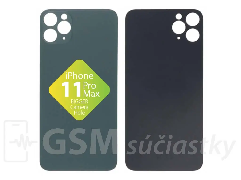 Apple iPhone 11 Pro Max Zadní sklo krytu Midnight Green