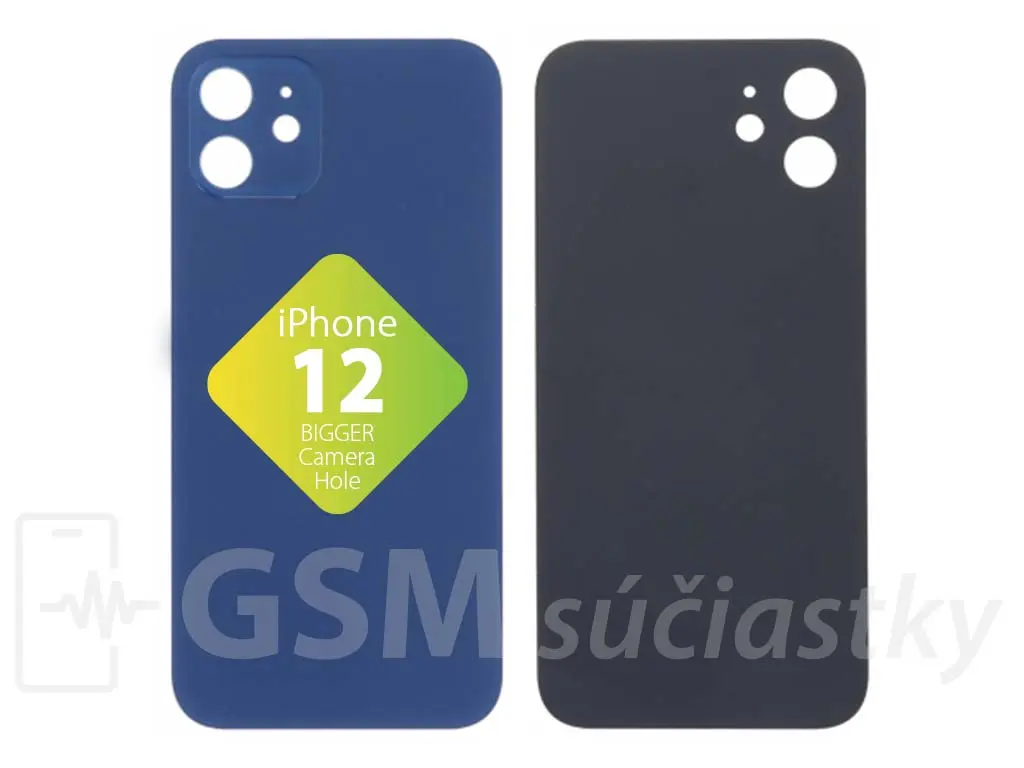 Apple iPhone 12 zadní sklo housingu modré