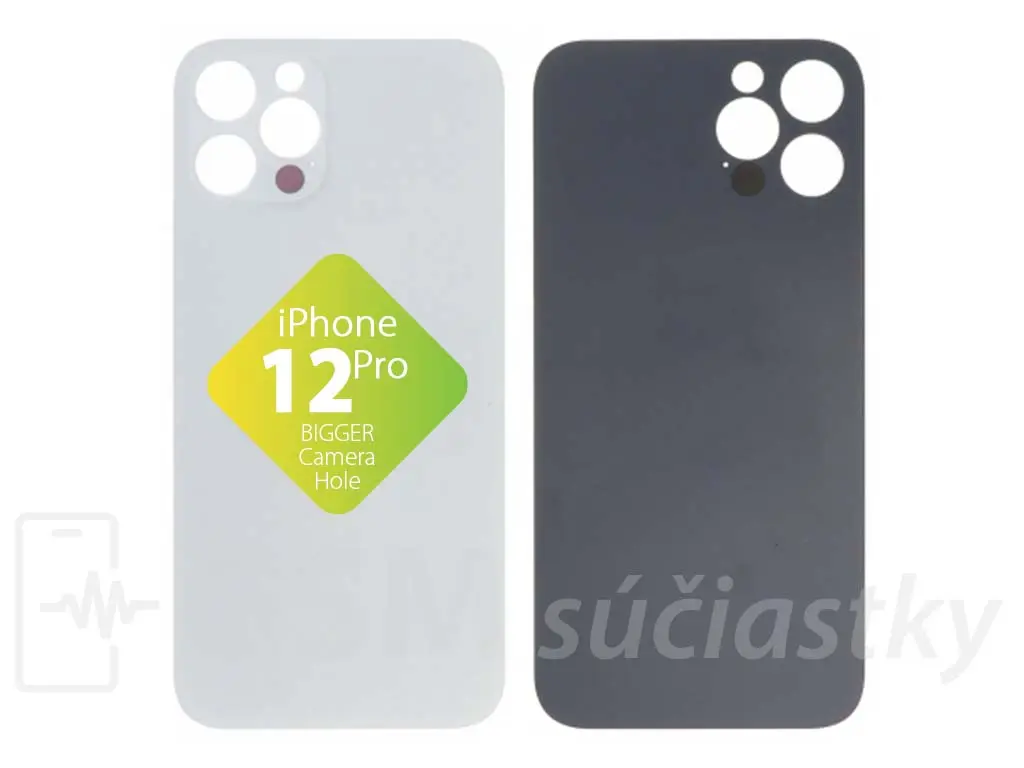 Apple iPhone 12 Pro Zadní sklo krytu Silver