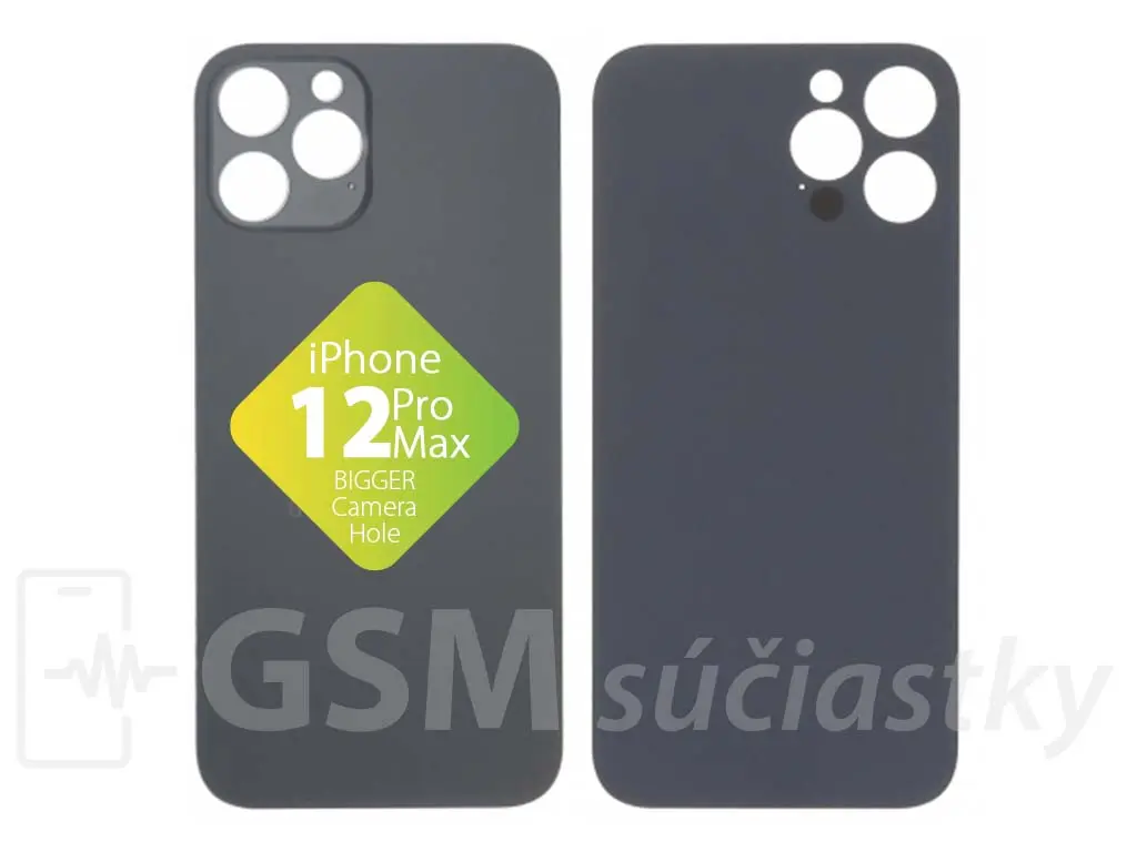 Apple iPhone 12 Pro Max Zadní sklo krytu Graphite